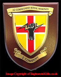 L Coy - 42 Commando RM - Wall Shield Plaque | MOD Licensed Seller