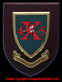 Xray Coy - 45 Commando RM - Wall Shield Plaque | MOD Licensed Seller