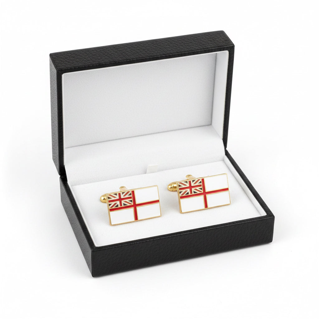 Royal Navy White Ensign Cufflinks | MOD Licensed Product
