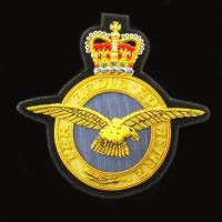 Royal Air Force (RAF) RAF ENSIGN - Blazer Badge - Handmade - MOD Licenced Seller