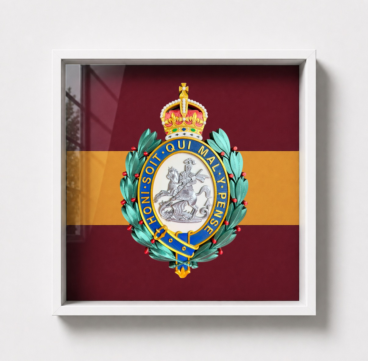 Royal Regiment of Fusiliers Regimental Emblem Display Frame King's Crown | Officially Licensed