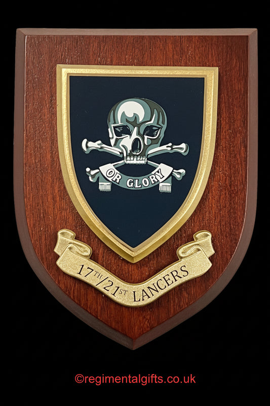 17th/21st Lancers - Wall Shield Plaque | MOD Licensed Seller