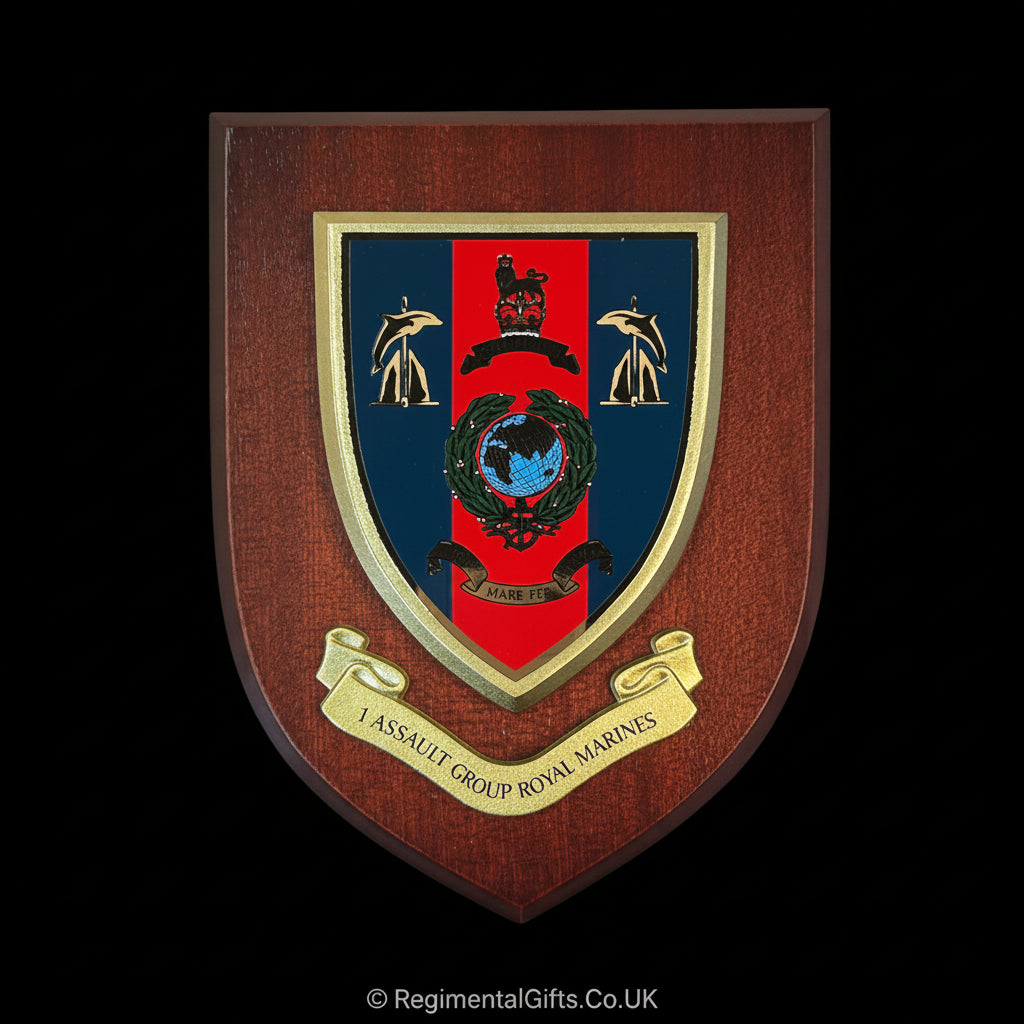1 Assault Group Royal Marines - Wall Shield Plaque | MOD Licensed Seller