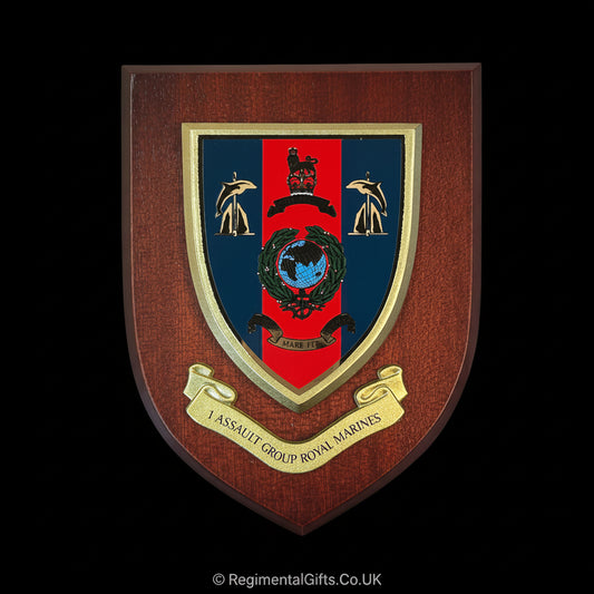 1 Assault Group Royal Marines - Wall Shield Plaque | MOD Licensed Seller