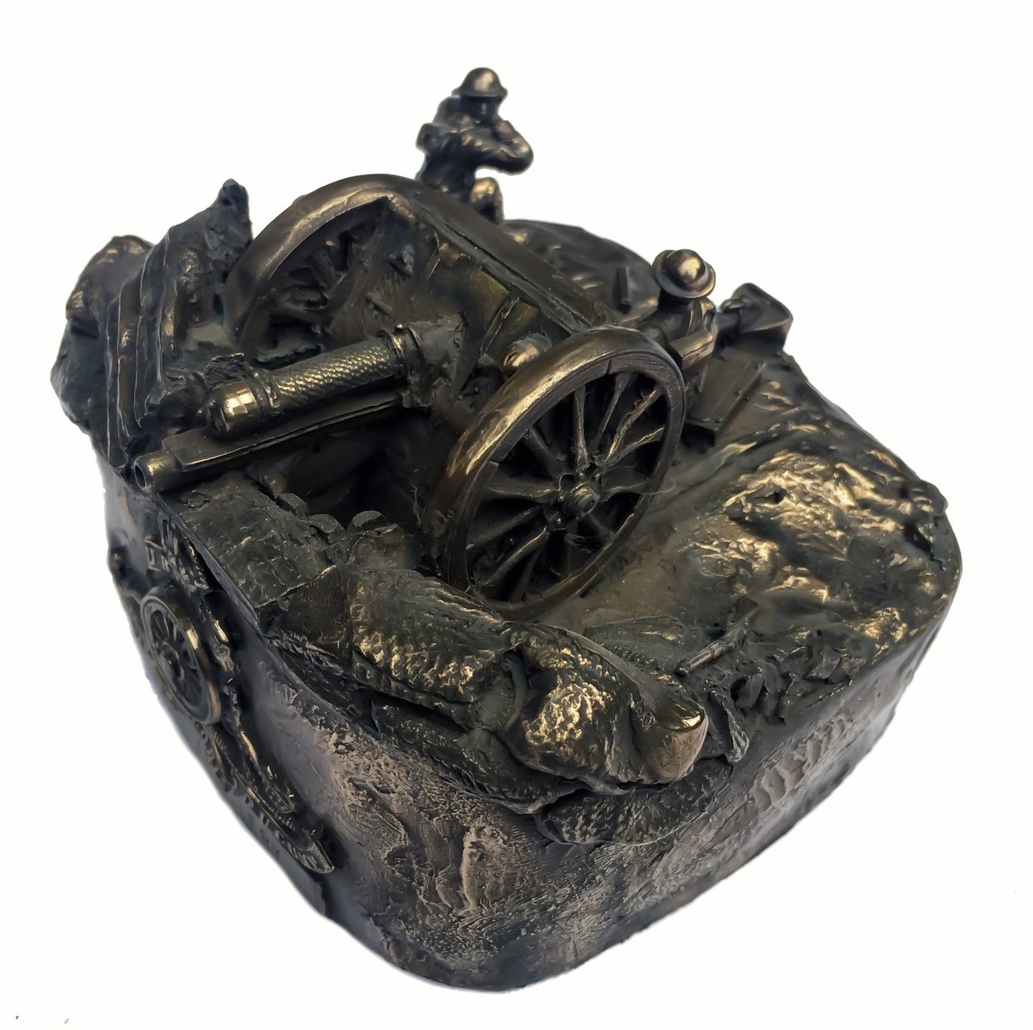 First World War 18 Pounder Gun Royal Artillery Cold Cast Bronze Statue