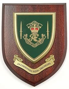 24 Commando Royal Engineers - Wall Shield Plaque | MOD Licensed Seller