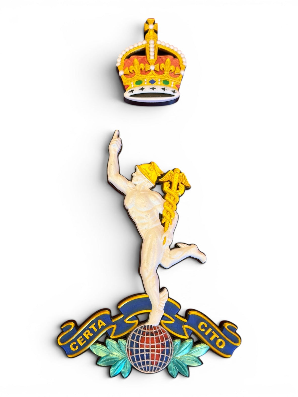 Royal Corps of Signals King's Crown Cap Badge | Officially Licensed