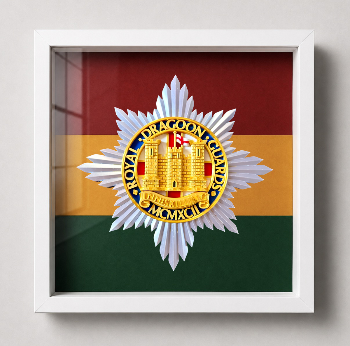 Royal Dragoon Guards Cap Badge Display Frame | Officially Licensed