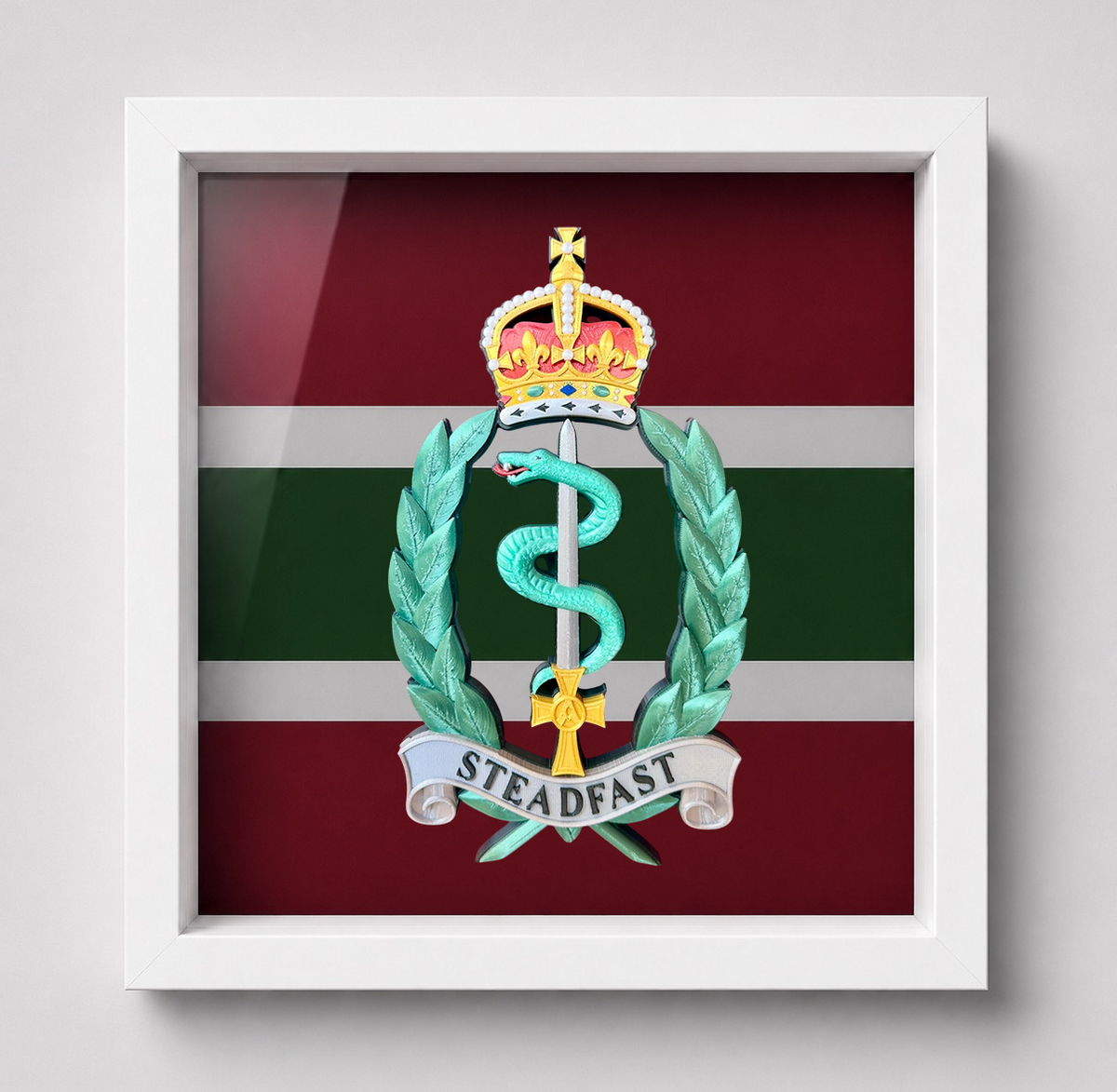 Royal Army Medical Service Cap Badge Display Frame | Officially Licensed