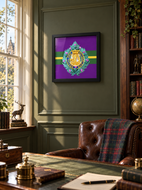 Argyll and Sutherland Highlanders Cap Badge Display Frame | Officially Licensed