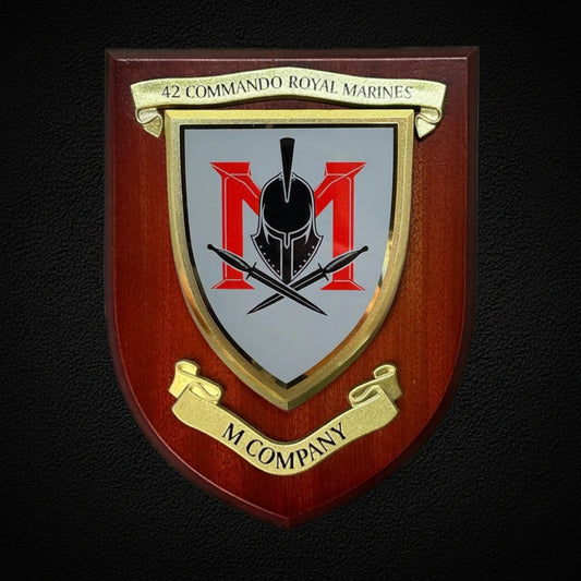 M Coy - 42 Commando RM - Wall Shield Plaque | MOD Licensed Seller