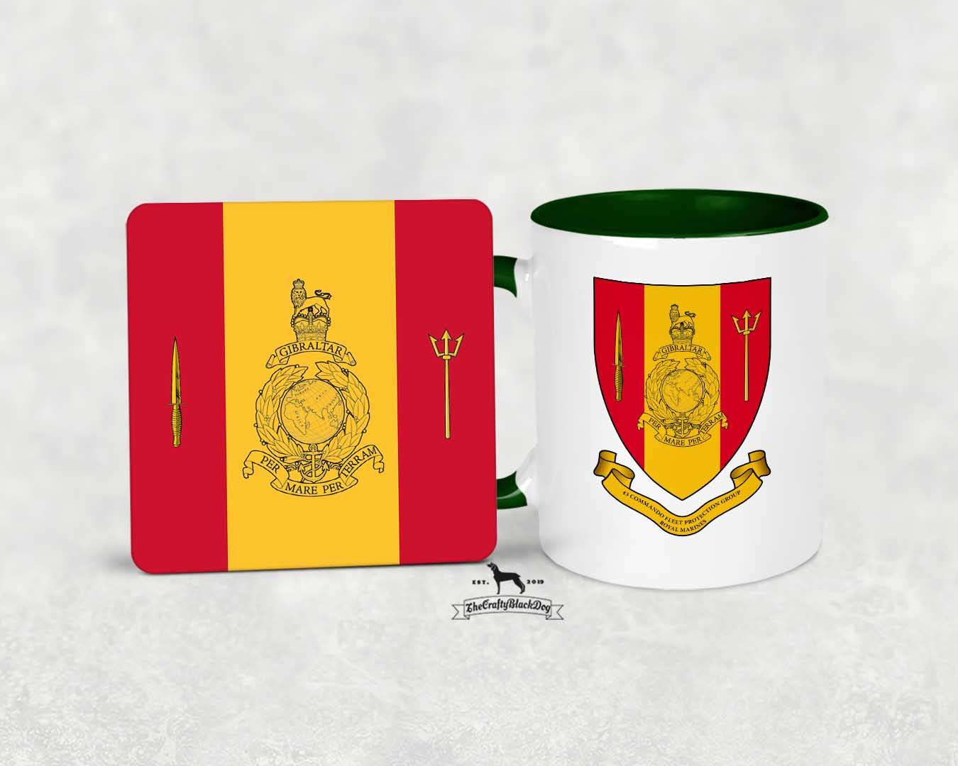 43 Commando FPG RM - MUG and COASTER SET