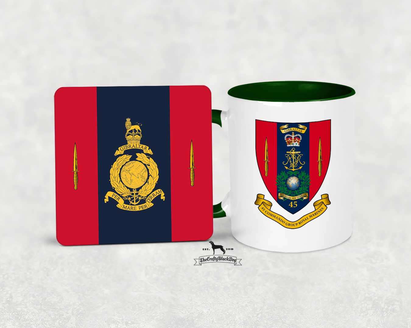 45 Commando Royal Marines - MUG and COASTER SET