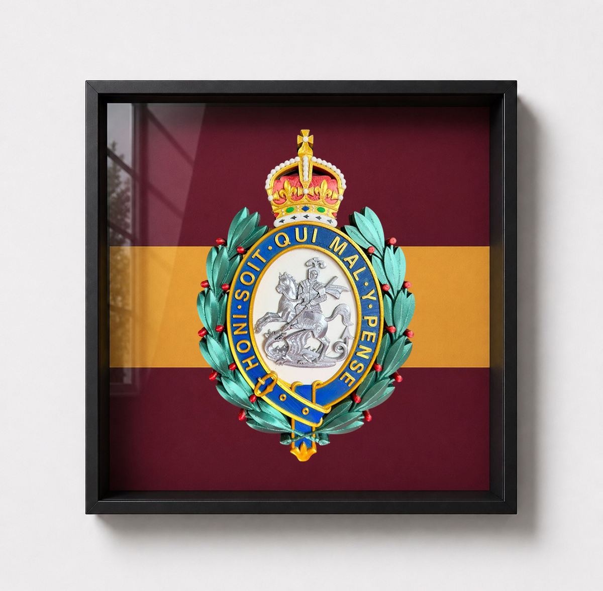 Royal Regiment of Fusiliers Regimental Emblem Display Frame King's Crown | Officially Licensed