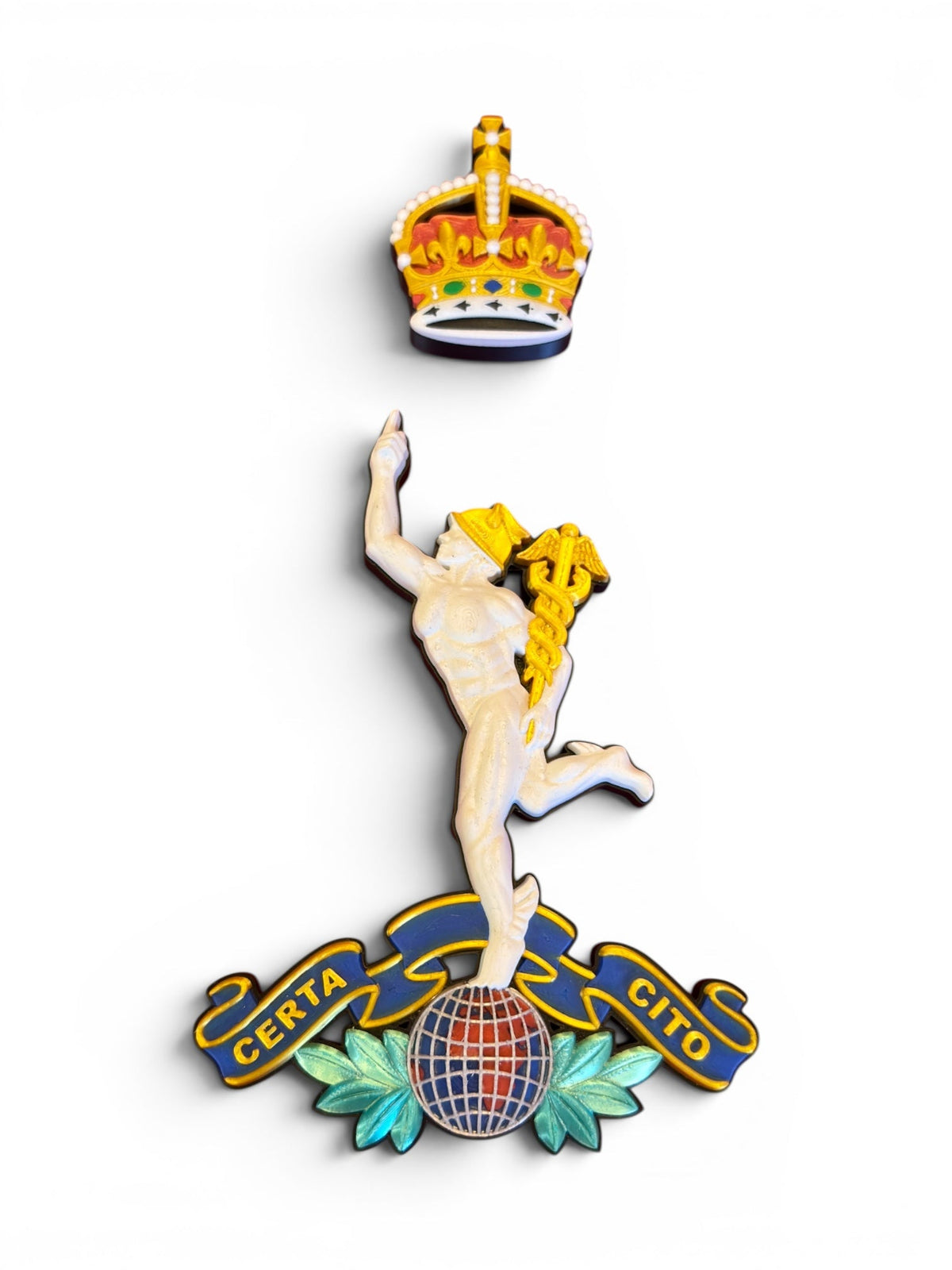 Royal Corps of Signals King's Crown Cap Badge | Officially Licensed