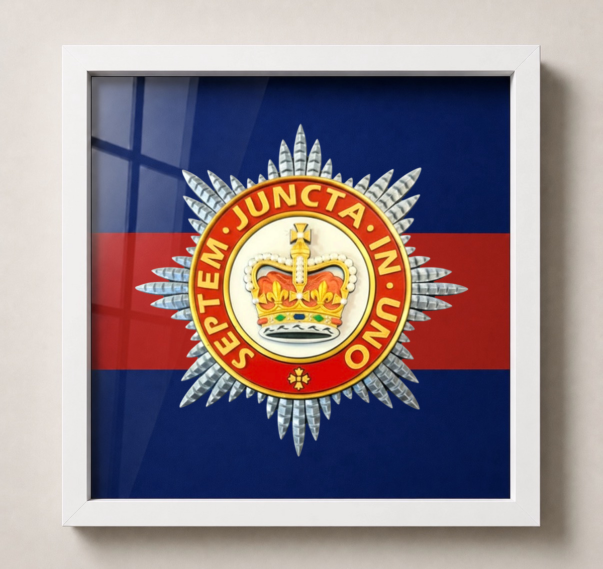 Household Division Queen's Crown Star Display Frame | Officially Licensed
