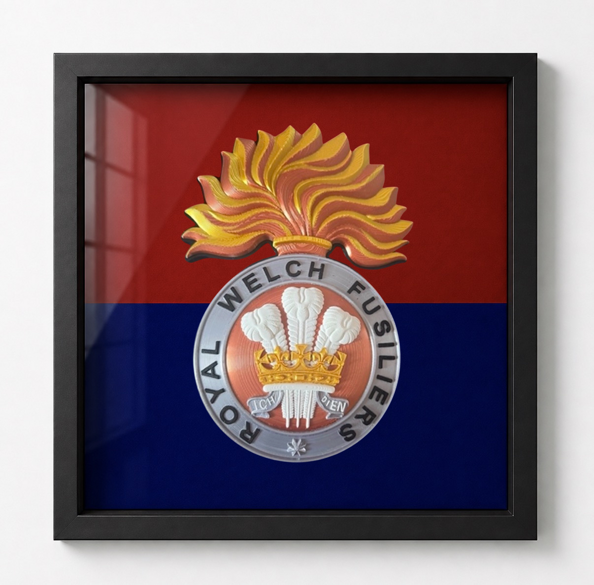 Royal Welch Fusiliers (RWF) Cap Badge Display Frame | Officially Licensed