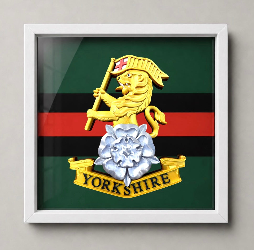 Royal Yorkshire Regiment Cap Badge Display Frame | Officially Licensed