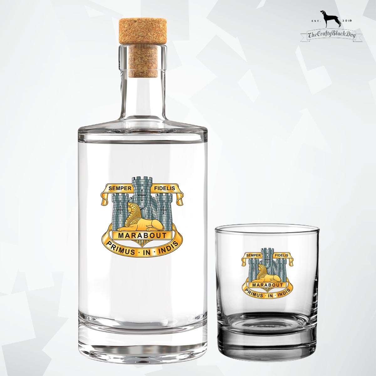Devonshire & Dorset Regiment - Fill Your Own Spirit Bottle
