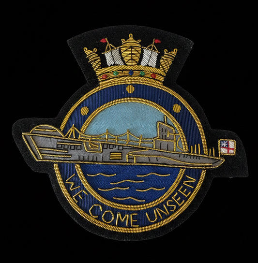 Submarine Service (We Come Unseen) - Blazer Badge - Handmade - MOD Licenced Seller