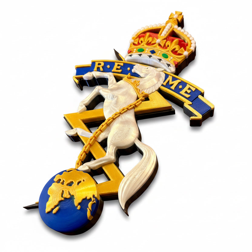 REME King's Crown Cap Badge | Officially Licensed