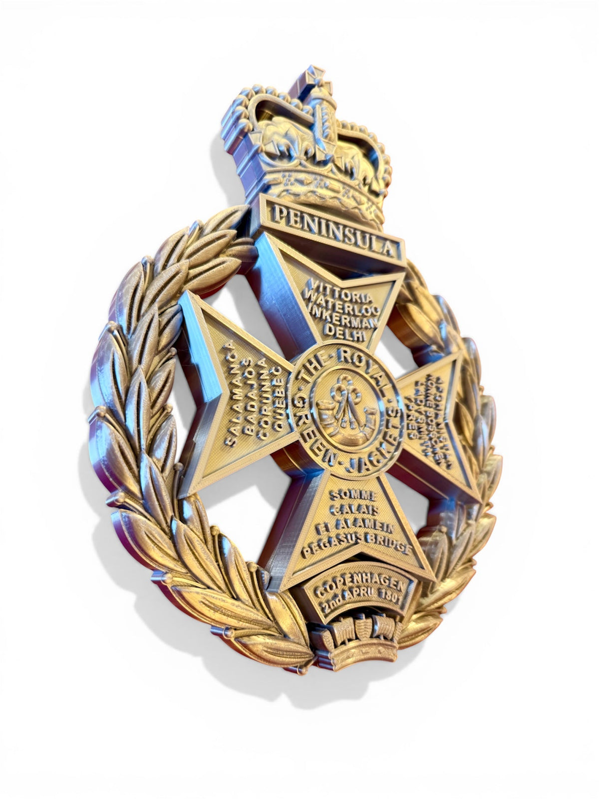 Royal Green Jackets Silver Cap Badge | Officially Licensed