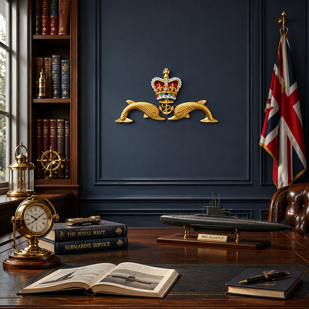 Royal Navy Submarine Service "Dolphins" | Queen's Crown | Officially Licensed