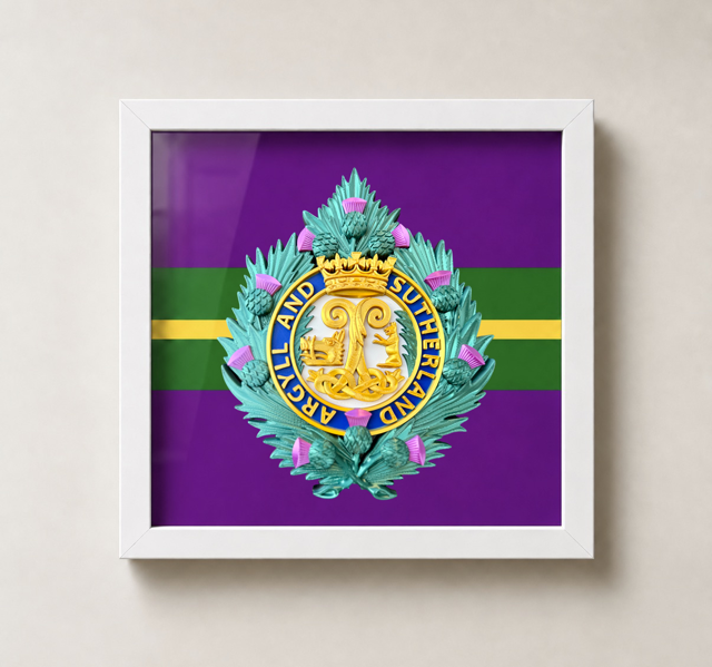 Argyll and Sutherland Highlanders Cap Badge Display Frame | Officially Licensed