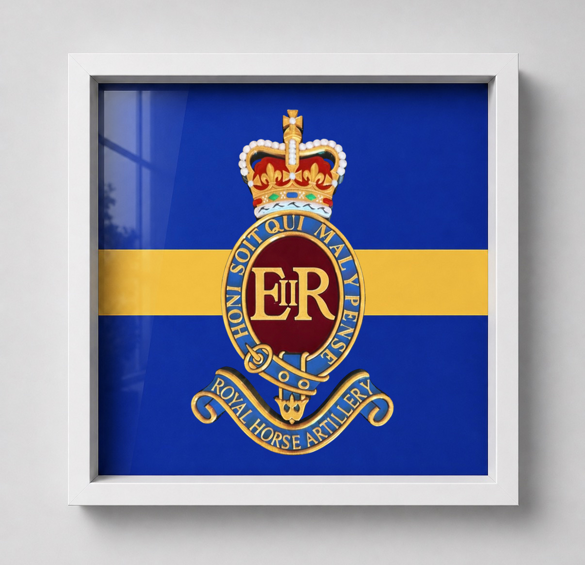 7th Parachute Regiment Royal Horse Artillery (7 Para RHA) Cap Badge & Stable Belt Display Frame | Officially Licensed
