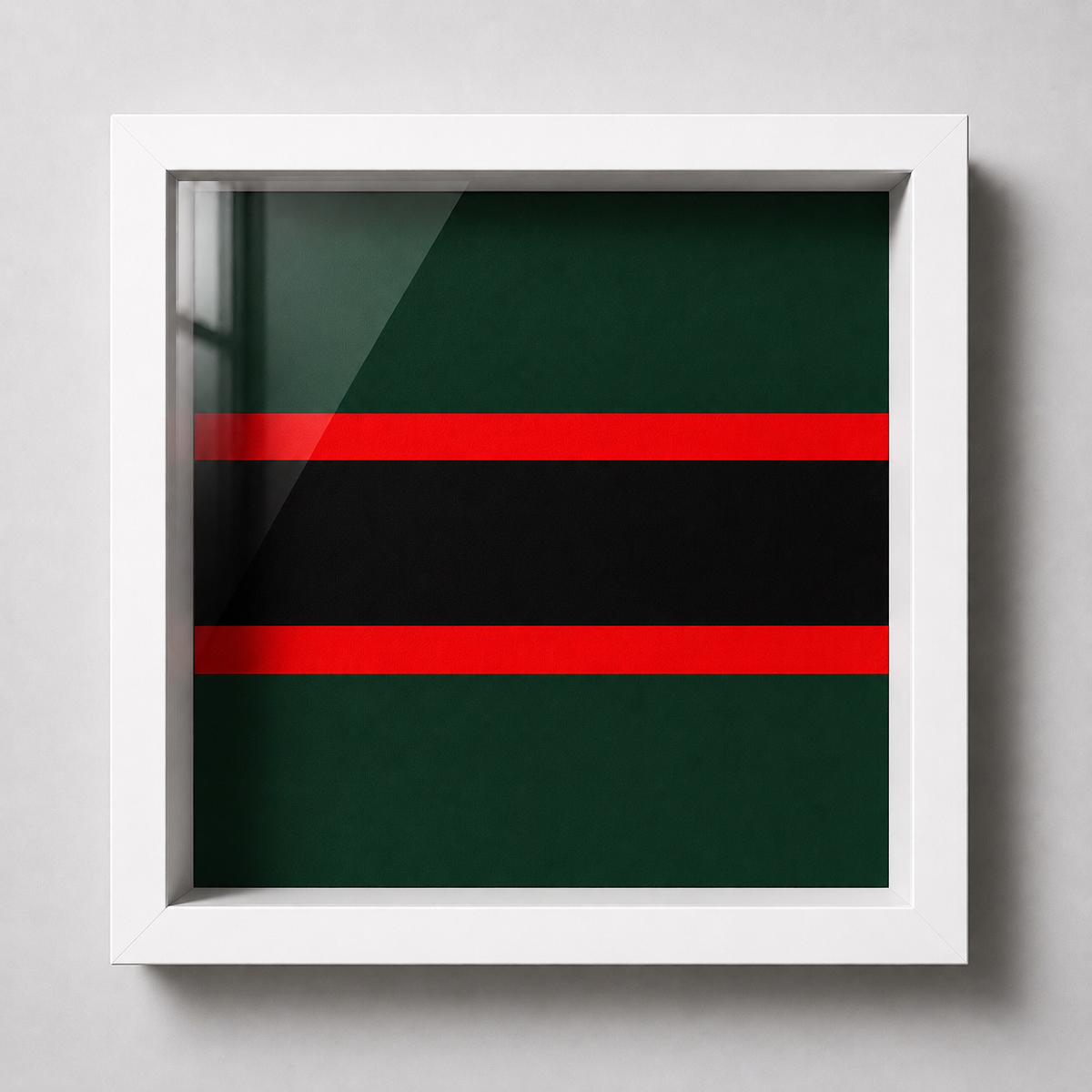 Royal Green Jackets Silver & Black Cap Badge Display Frame | Officially Licensed