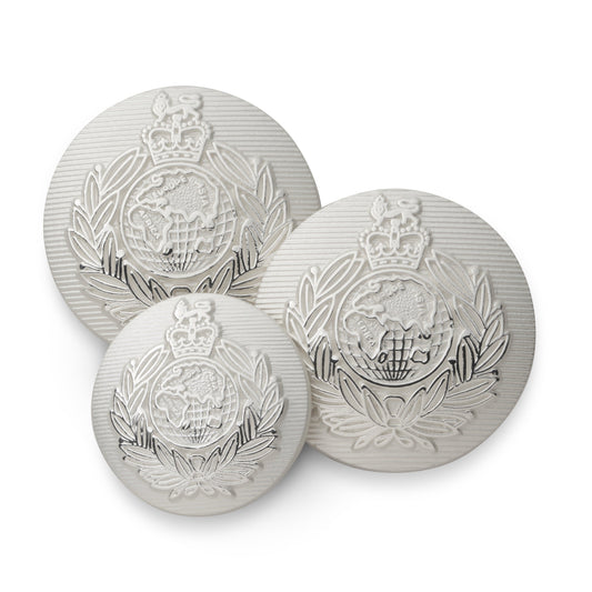 Royal Marines Blazer Button Set In Silver
