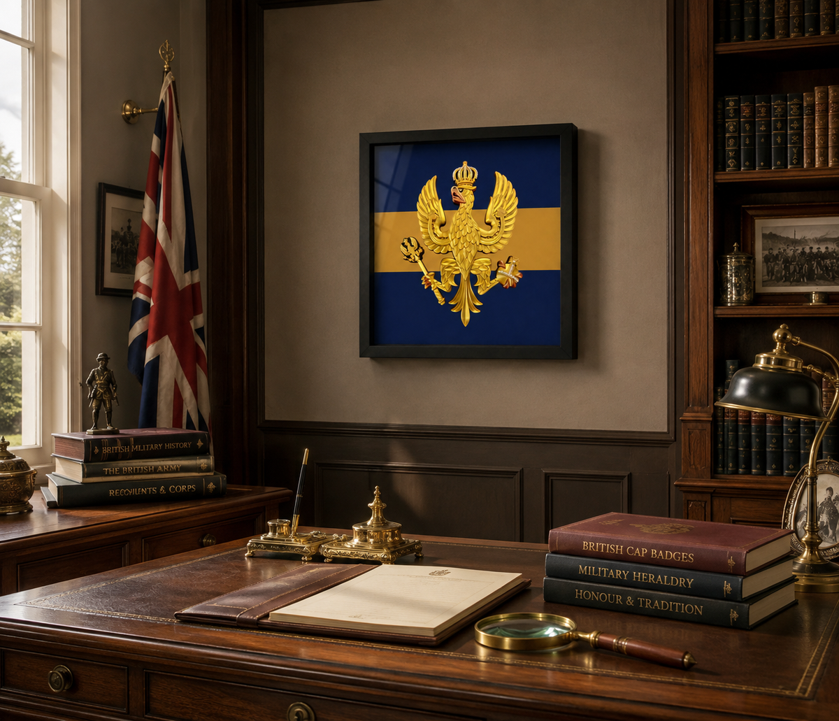 14th/20th King's Hussars Cap Badge Display Frame | Officially Licensed