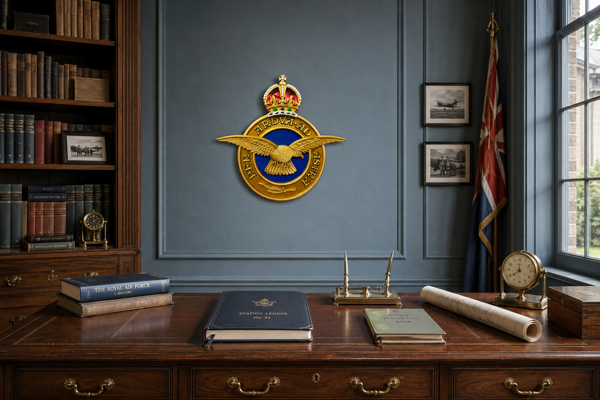 Royal Air Force Emblem – King's Crown (MOD Portal Artwork) | Officially Licensed