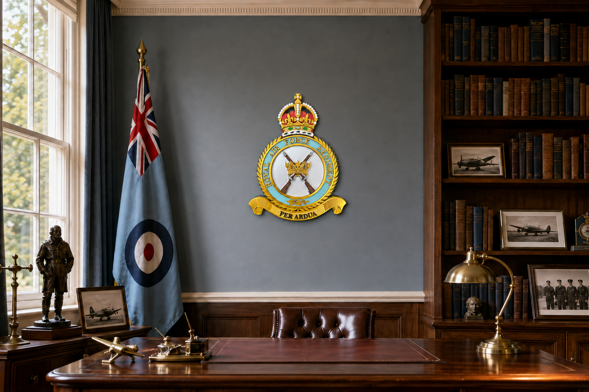 Royal Air Force Regiment Badge – King's Crown | Officially Licensed