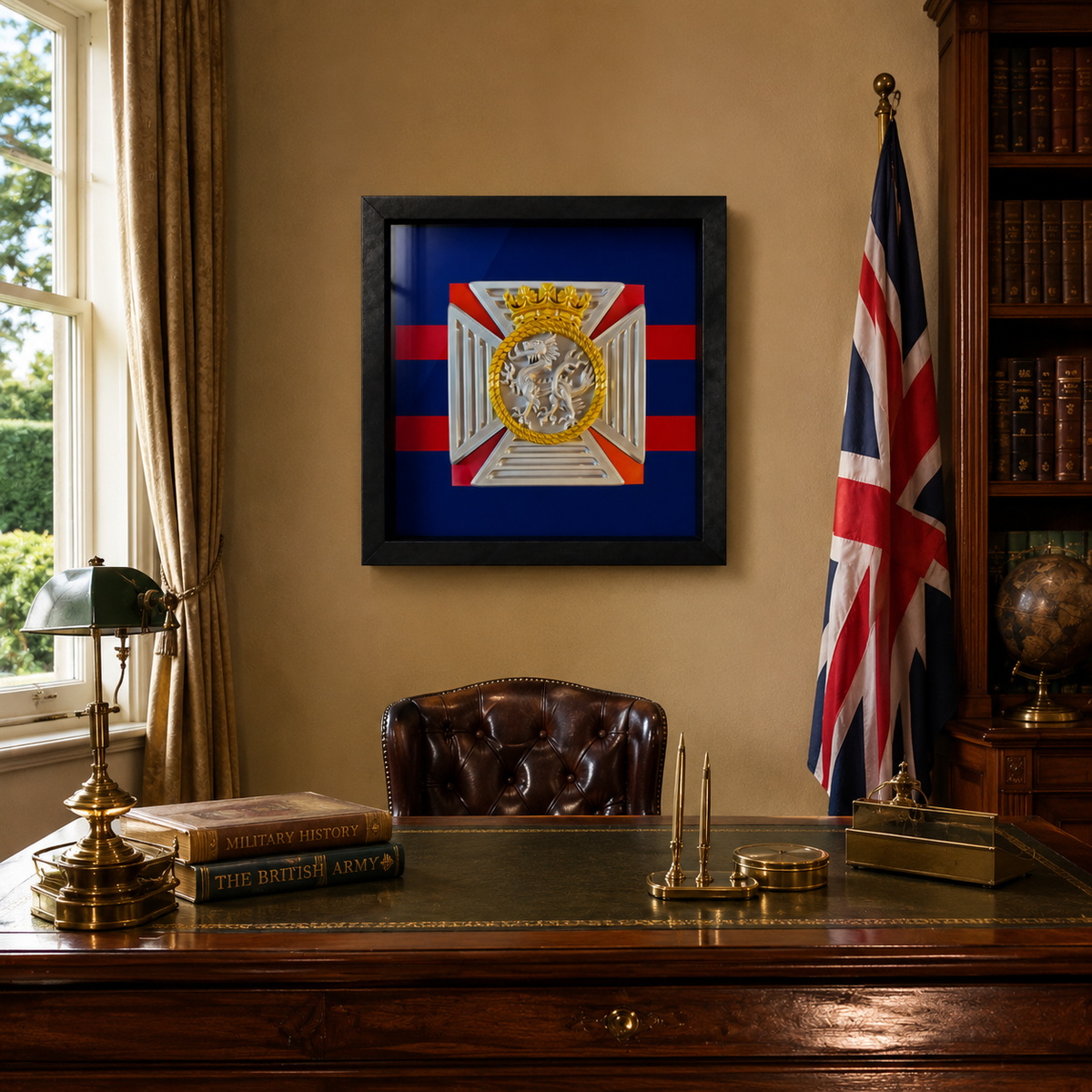 Duke of Edinburgh's Royal Regiment Cap Badge Display Frame | Officially Licensed