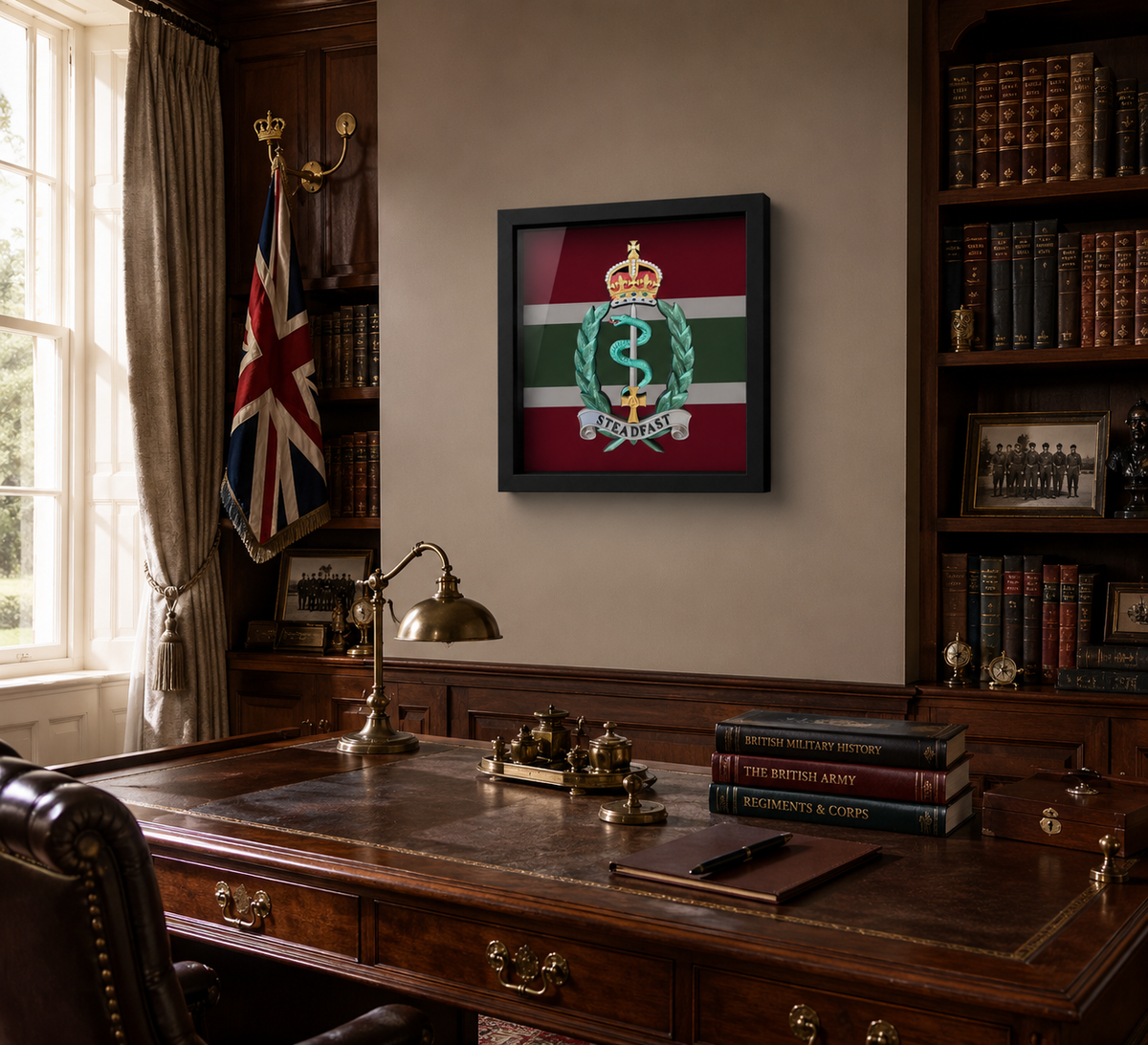 Royal Army Medical Service Cap Badge Display Frame | Officially Licensed
