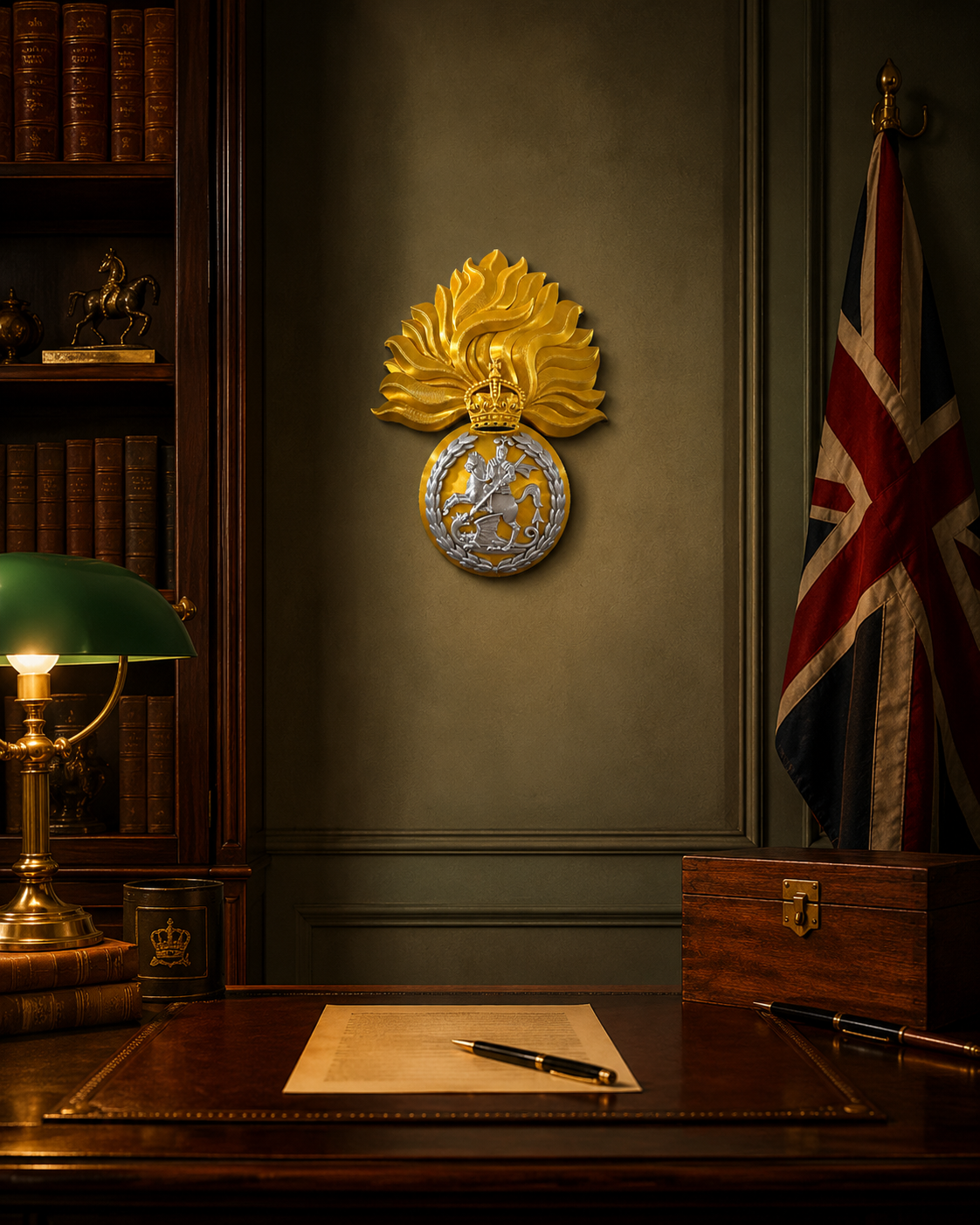 Royal Regiment of Fusiliers Grenade King's Crown Cap Badge | Officially Licensed
