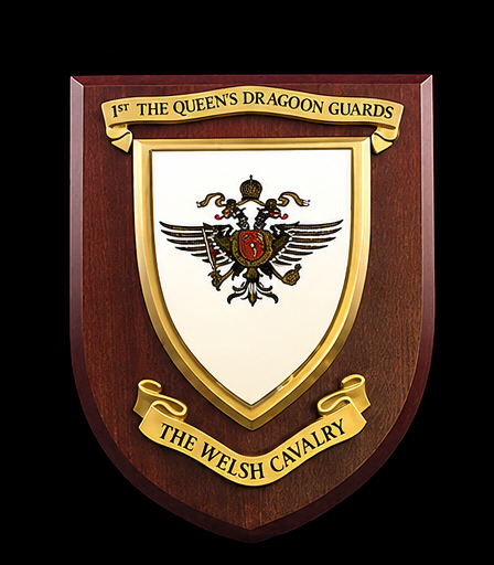1st The Queen's Dragoon Guards - Wall Shield Plaque | MOD Licensed Seller