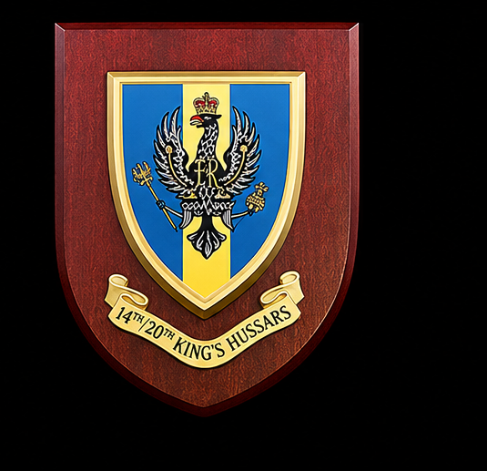 14th/20th King's Hussars - Wall Shield Plaque | MOD Licensed Seller