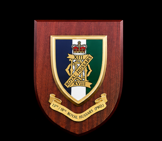 13th/18th Royal Hussars - Wall Shield Plaque | MOD Licensed Seller