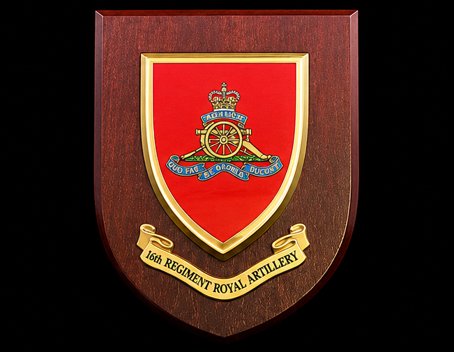 1st Bty Royal Artillery - Wall Shield Plaque | MOD Licensed Seller