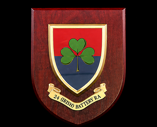 24 (Irish) Bty Royal Artillery - Wall Shield Plaque | MOD Licensed Seller