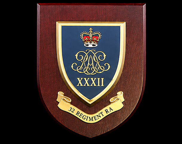 32 Regt Royal Artillery - Wall Shield Plaque | MOD Licensed Seller