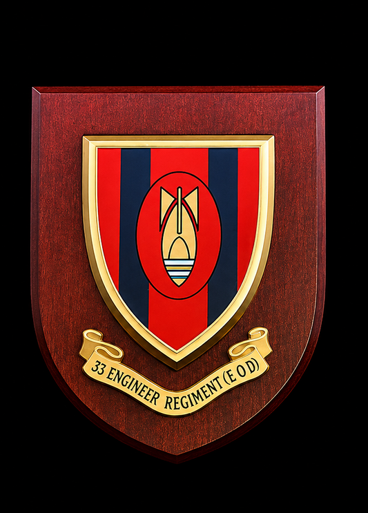 33 Engr Regt (EOD) - Wall Shield Plaque | MOD Licensed Seller