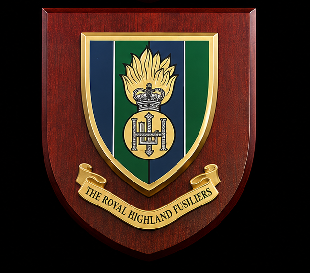 The Royal Highland Fusiliers - Wall Shield Plaque | MOD Licensed Seller