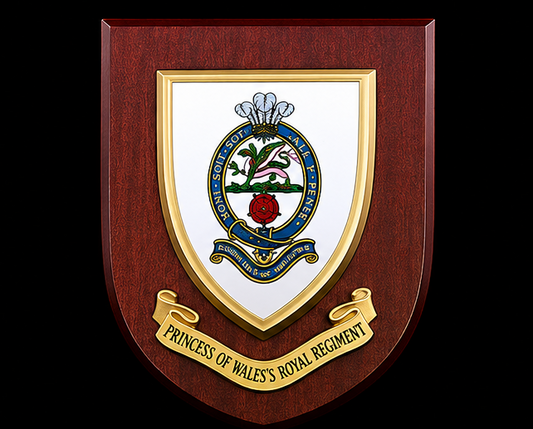 The Prince of Wales' Royal Regiment (PWRR) - Wall Shield Plaque | MOD Licensed Seller