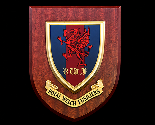 The Royal Welch Fusiliers (RWF) - Wall Shield Plaque | MOD Licensed Seller