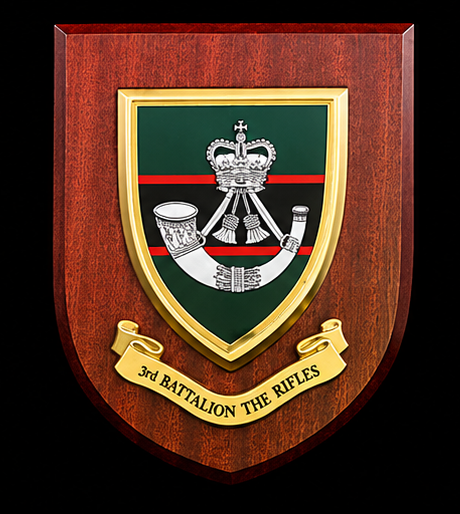 3rd Bn The Rifles - Wall Shield Plaque | MOD Licensed Seller