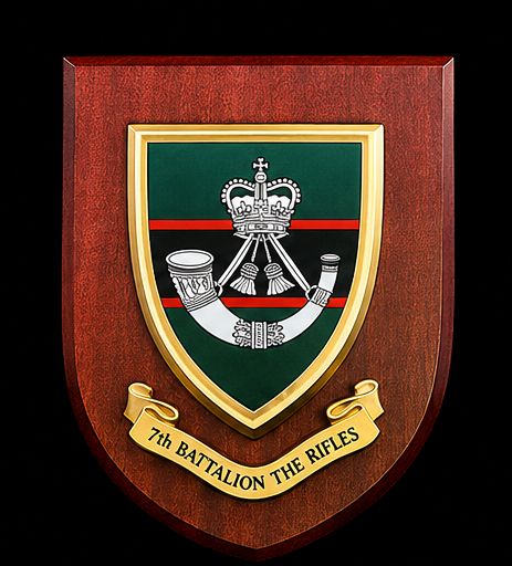 7th Bn The Rifles - Wall Shield Plaque | MOD Licensed Seller