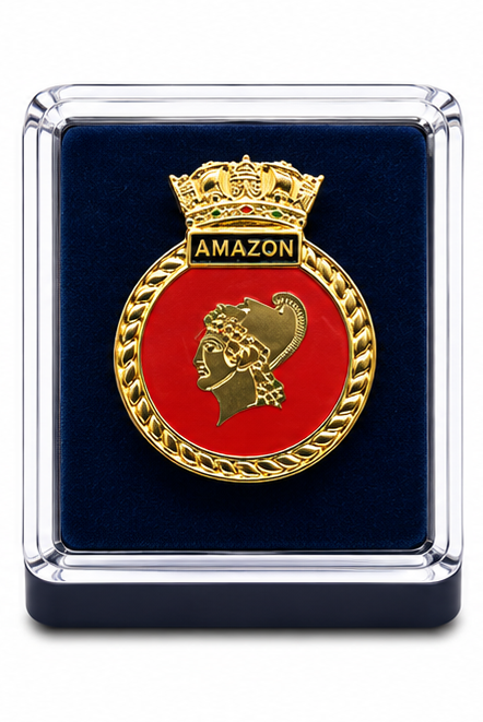 HMS AMAZON - British Military Lapel Pin Badge |  MOD Licensed